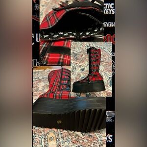 Dolls Kill Lamoda Red Plaid Platform